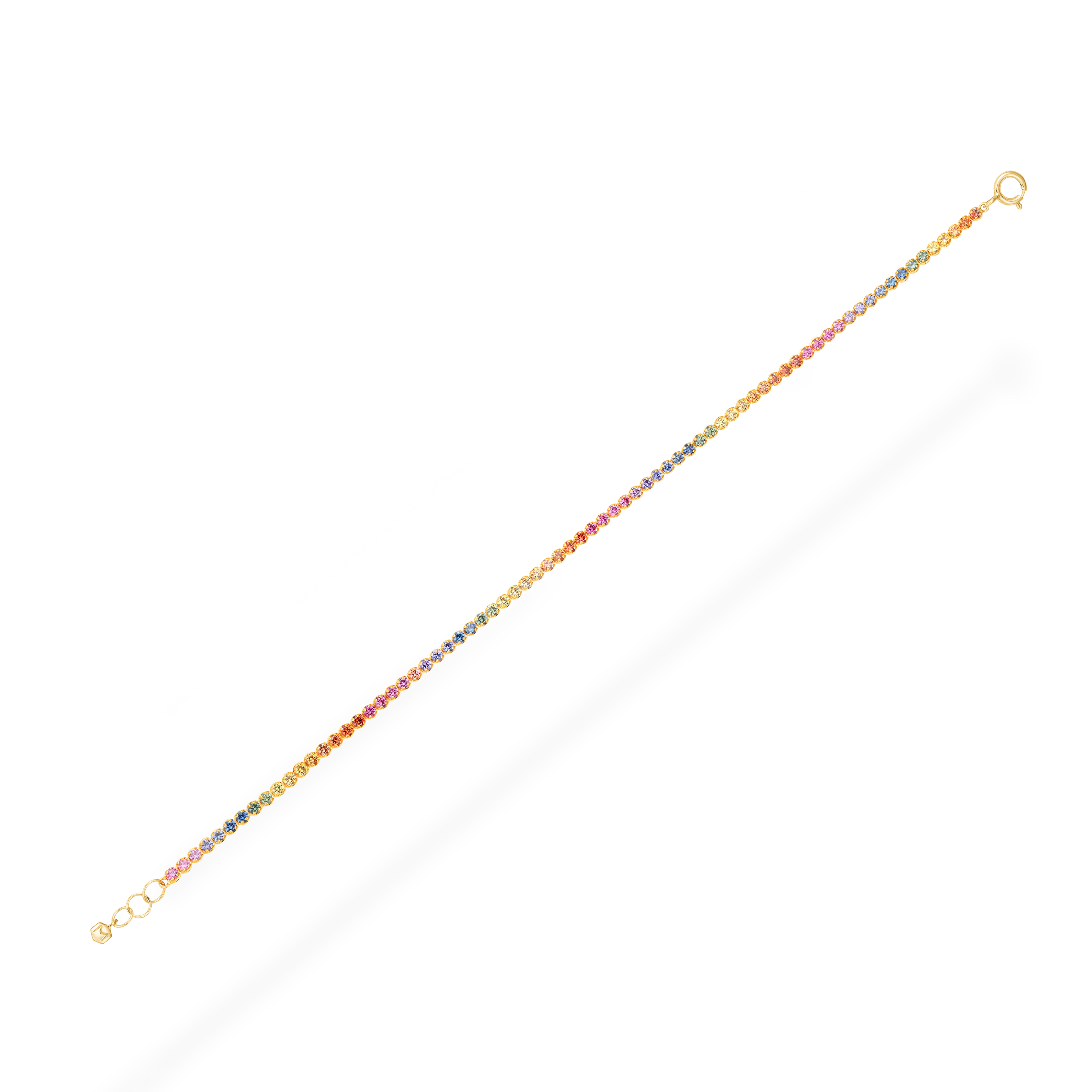 Rainbow sapphire bracelet
